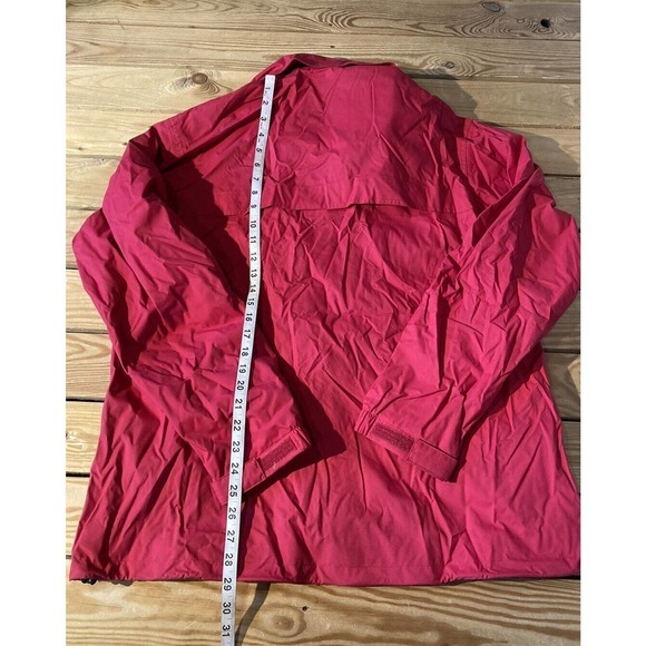 Aigle Hooded Jacket Size XL Women’s Red Full Zip - Picture 6 of 9